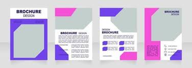 blank brochure design template set