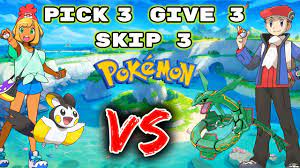 We Pick 3 Give 3 and Skip 3 RANDOM WILD POKEMON... THEN WE FIGHT! Pokemon  Sword and Shield - YouTube