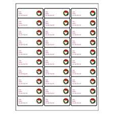 For easy printing with text; Klauuuudia Label Printing Template 21 Per Sheet