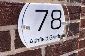 personalised curved house sign deal