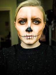 easy skeleton makeup for halloween by