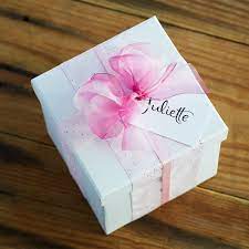 pink ribbon wrapped gift box projects