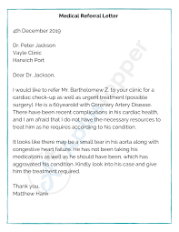 sle referral letters exles