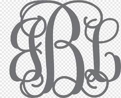 Decal Monogram Sticker Initial Wall