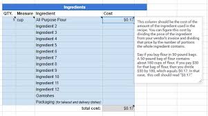how to calculate food cost percene