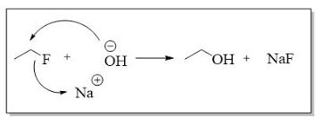 fluoroethane and sodium hydroxide