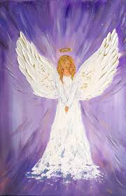 Original Angel Painting Guardian Angel