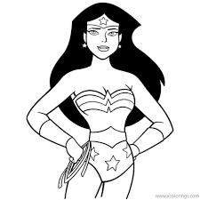 Free wonder woman coloring pages. Animated Princess Wonder Woman Coloring Pages Xcolorings Com