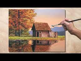 Reflection Painting Scenery Paintings