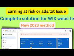 fix ads txt file issue or earning at