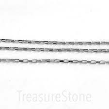 chain stainless steel 2x4mm rectangle