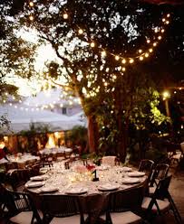 outdoor wedding string lights for