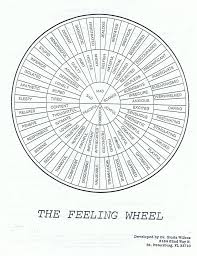 The Feeling Wheel Developed By Dr Gloria Wilcox St