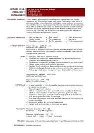 Construction Manager Resume Template Digital Project Manager Resume