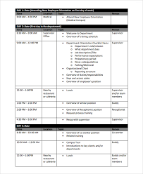 Sample Training Schedule Template 17 Free Documents Download In