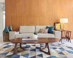 75 mid century modern carpeted living