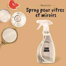 spray maison pour les vitres et miroirs