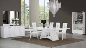 d313 modern dining room set in white
