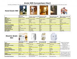 Looking To Buy A Wheat Grinder This Comparison Chart For
