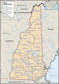 New Hampshire Capital Population Map History Facts