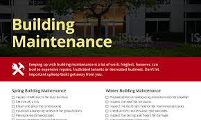 building maintenance checklist mr