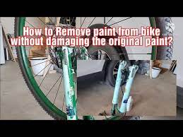 remove spray paint from bike frame