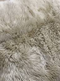 john lewis new sheepskin rug quad fawn