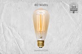 Incandescent 40 Watt Edison Light Bulb Supplies