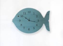 Painted Fish Clock Fish Decor Ideas