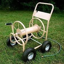 Industrial Grade 4 Wheel Hose Reel Cart
