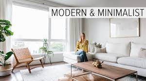 Opt for simple designs and patterns preferably in white. Apartment Tour My Modern Minimalist Living Room Tour Youtube