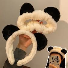 plush panda headband hair hoop headwear