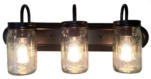 Mason Jar Vanity Light Bathroom Wall Sconce Lighting Fixture The Lamp Goods