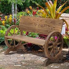 Wooden Cart Wagon Wheel Rustic