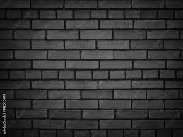 Black Brick Background Stock Photo