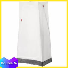 A hook on each side perfect for clothes, bags or other things you want close at hand. Ikea Vuku Polyethylene Plastic Easy Storage Portable Wardrobe 74 X 51 X 149 Cm White Lazada