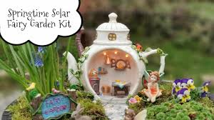 springtime solar fairy garden kit you