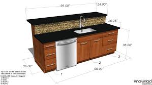 In trendy, recent kitchens, this distance may kitchen cabinet sizes what are usual dimensions of. Kitchen Island With Kraftmaid Cabinetry Medium Size 3d Warehouse