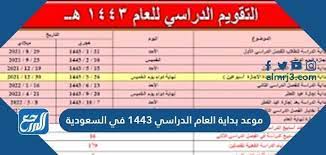 متى بداية الدراسه