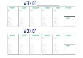 Two Week Schedule Template Onlineemily Info