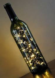 diy lamp from wine bottles creative