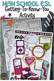esl getting to know you activity for