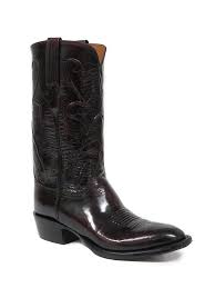 Mens Lucchese Classic Black Cherry Goat Skin Boots L1514 13