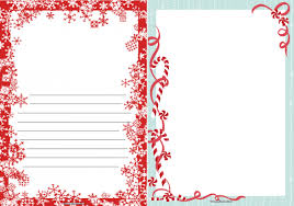 Christmas Page Borders With And Without Lines For Writing