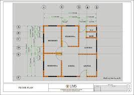 Floor Plan Of The Model House Sketch