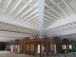 wood floor ceiling emblies
