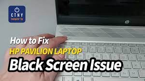 how to fix hp laptop black screen