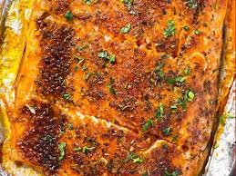 Recipe Oven Baked Salmon Recipes Camp gambar png