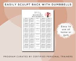 30 Day Back Workout Plan With Dumbbells