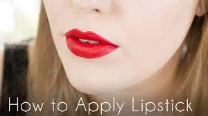 how to apply lipstick tutorial back